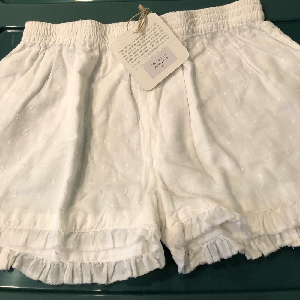 White girls shorts